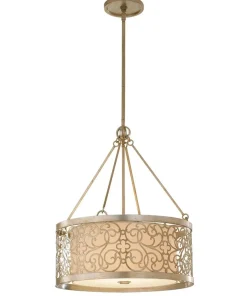 Shop Sklep Kaja Okazała lampa wisząca do jadalni FE-ARABESQUE4 z serii ARABESQUE patynowanepłatkisrebra