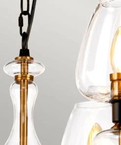 Okazała lampa wisząca, kolor mosiądzu DL-ARMAND8-AB z serii ARMAND*Sklep Kaja Discount