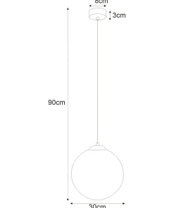 New Sklep Kaja Okazała lampa wisząca w kolorze bieli i złota K-5402 z serii LUMIA