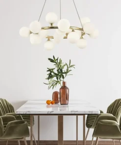 Store Sklep Kaja Okazała lampa wisząca z 20 kloszami P0462-20C-F7AA BOBO | Kaja