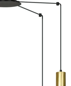 New Sklep Kaja Okazała lampa wisząca z 6 złotymi tubami 526/6 | Kaja Oświetlenie