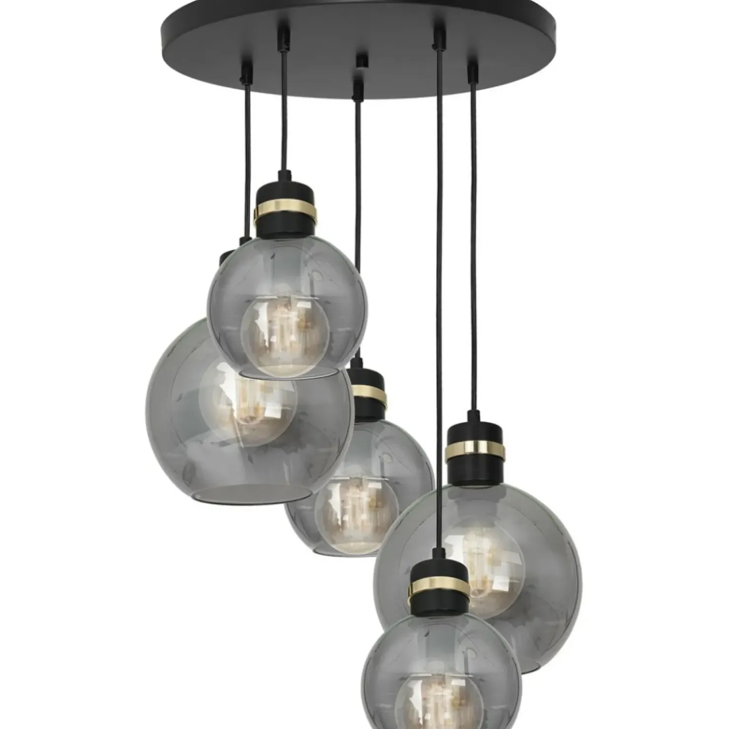 Store Sklep Kaja Okazała lampa wisząca z kaskadą kloszy MLP6534 OMEGA | Kaja