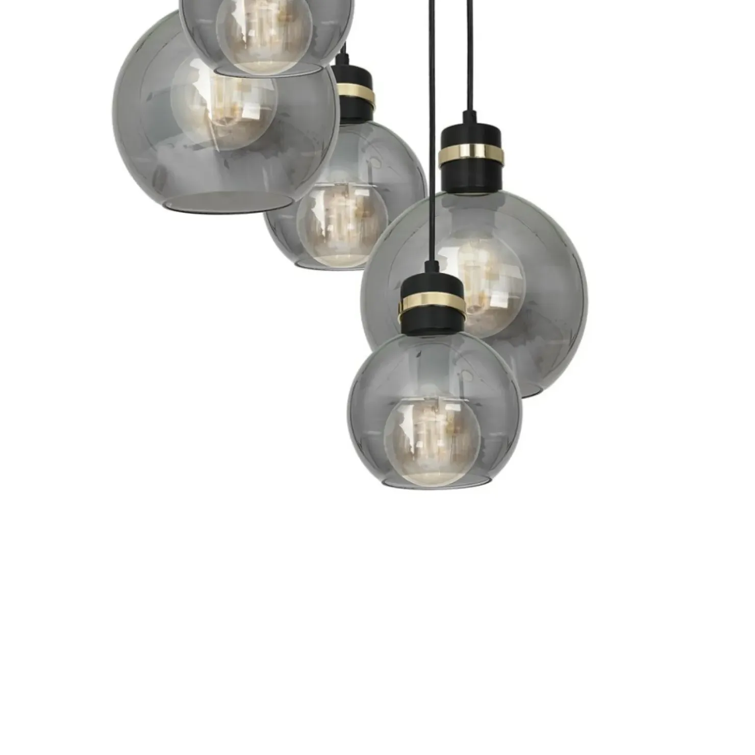 Store Sklep Kaja Okazała lampa wisząca z kaskadą kloszy MLP6534 OMEGA | Kaja
