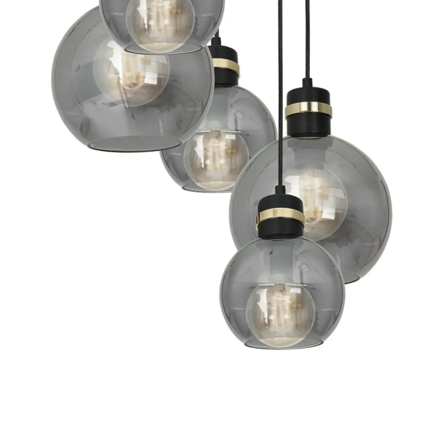 Store Sklep Kaja Okazała lampa wisząca z kaskadą kloszy MLP6534 OMEGA | Kaja