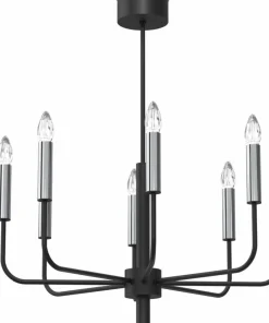 Okazała, świecznikowa lampa wisząca z chromem LX 4283 AKASYA | Kaja*Sklep Kaja Fashion
