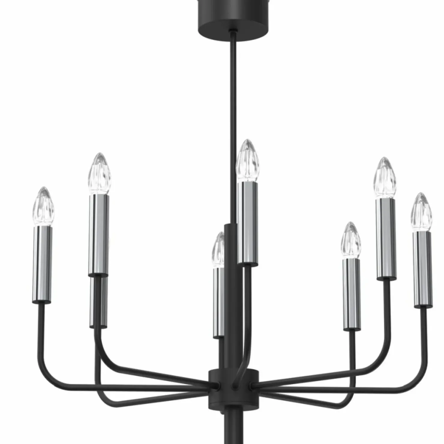 Okazała, świecznikowa lampa wisząca z chromem LX 4283 AKASYA | Kaja*Sklep Kaja Fashion