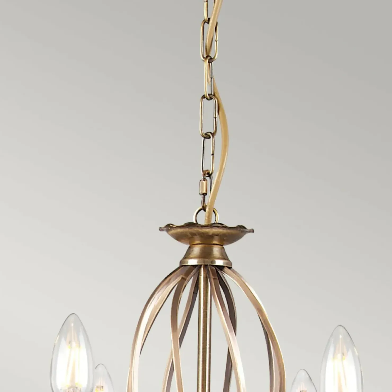Okazała złota lampa wisząca glamour AG8-AGED-BRASS z serii AEGEAN*Sklep Kaja Best