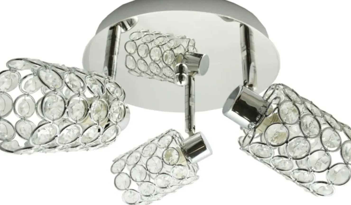 Outlet Sklep Kaja Okrągła, owana lampa sufitowa 98-00125 YORK | Kaja Oświetlenie chrom