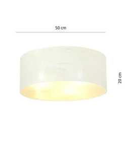 Okrągła, klasyczna lampa sufitowa do salonu 1147/3 ASTON | Kaja*Sklep Kaja Online