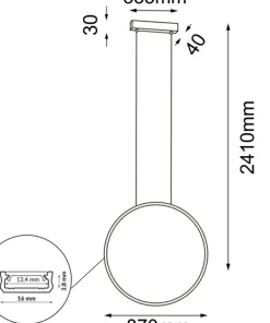 Flash Sale Sklep Kaja Okrągła lampa LED do salonu ⌀87cm 4000K ANT 5312 AGARO | Kaja