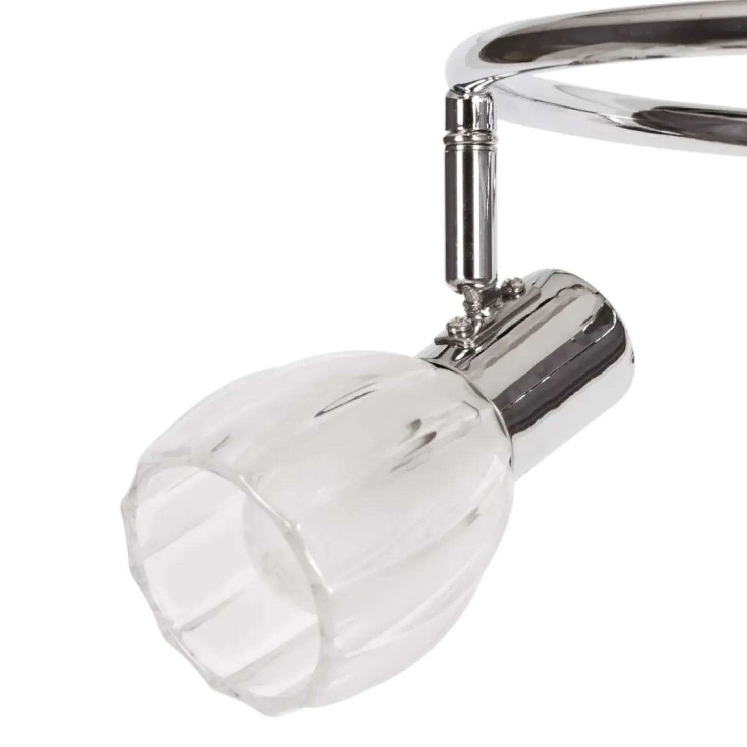 Sale Sklep Kaja Okrągła lampa sufitowa do sypialni K-8001/3G EMBO | Kaja Oświetlenie chrom