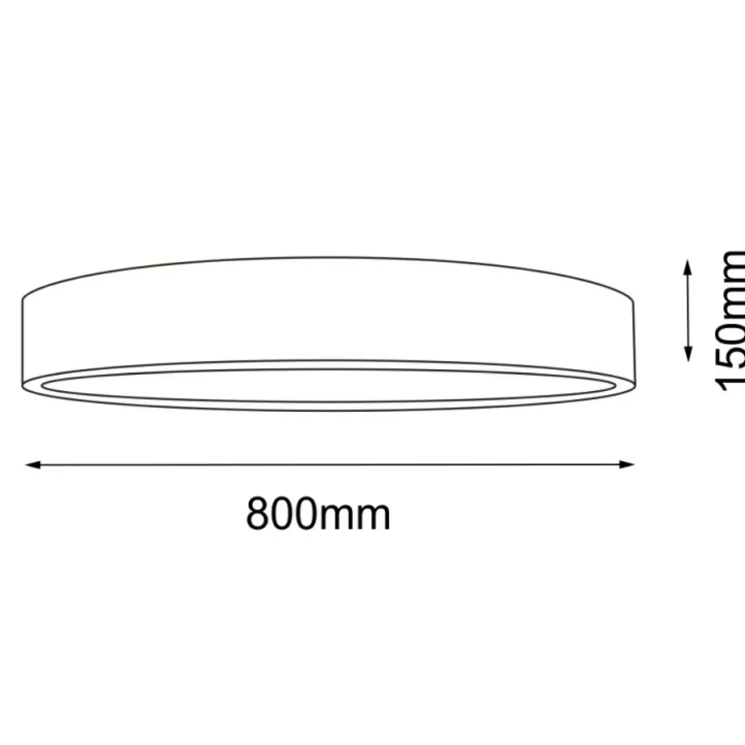 Okrągła lampa sufitowa, plafon do salonu ⌀80cm ANT 1157 BUNGO | Kaja*Sklep Kaja Store