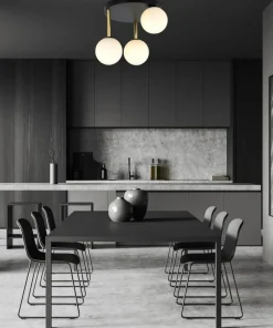Okrągła lampa sufitowa ze złotymi elementami 1260/3 z serii DOLCE*Sklep Kaja Discount