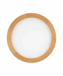 Okrągła, ledowa lampa sufitowa z drewna TK 18004 AQUA WOOD BUK | Kaja*Sklep Kaja Store