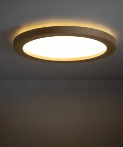 Okrągła, ledowa lampa sufitowa z drewna TK 18004 AQUA WOOD BUK | Kaja*Sklep Kaja Store