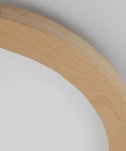Okrągła, ledowa lampa sufitowa z drewna TK 18004 AQUA WOOD BUK | Kaja*Sklep Kaja Store