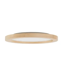 Okrągła, ledowa lampa sufitowa z drewna TK 18004 AQUA WOOD BUK | Kaja*Sklep Kaja Store