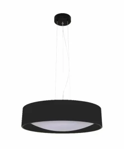 Best Sklep Kaja Okrągła, ledowa lampa wisząca LP-043/1P BK HUDSON | Kaja Oświetlenie