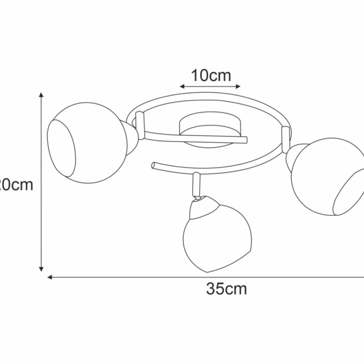 Okrągła, patynowa lampa sufitowa K-C9530/3 ATRIA | Kaja Oświetlenie*Sklep Kaja Discount