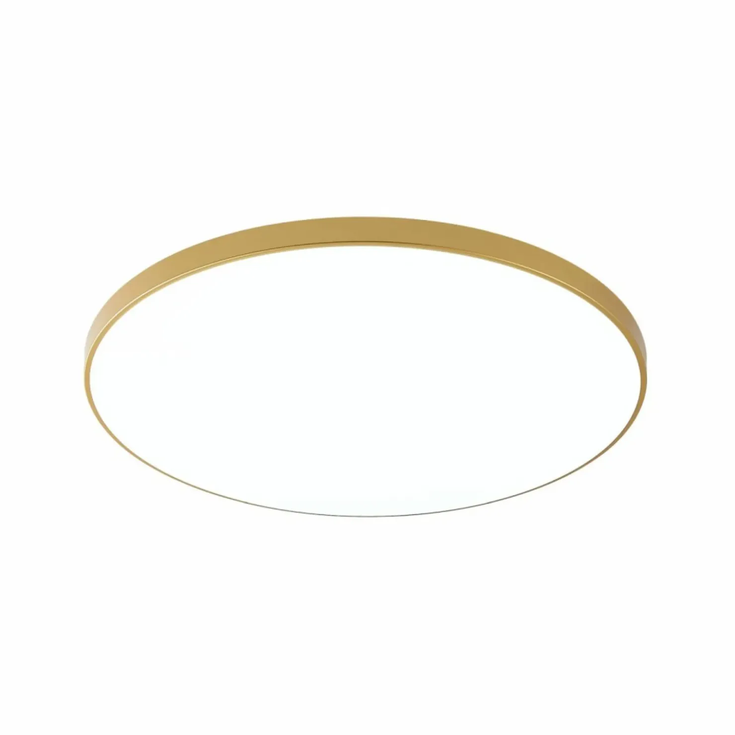 Okrągła, złota lampa plafon ⌀37cm 4000K WM-C7300-S-G z serii VE*Sklep Kaja Cheap