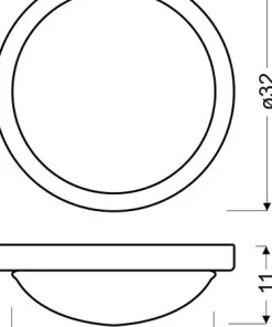 Okrągły plafon do łazienki 32cm 13-96923 RODA | Kaja Oświetlenie*Sklep Kaja Best Sale
