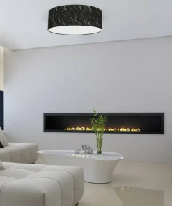 Okrągły plafon, lampa sufitowa, czarno-złota MLP7296 z serii SENSO | Kaja Oświet*Sklep Kaja Store