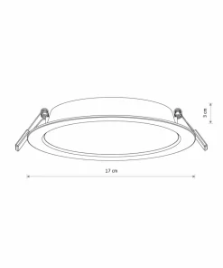 Okrągły plafon LED podtynkowy ⌀17cm 3000K 10540 MYKONOS LED | Kaja*Sklep Kaja Cheap