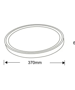 Okrągły plafon LED z neutralnym światłem LP-550/1C M 4WH – VEGAS*Sklep Kaja Store
