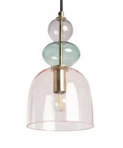 Cheap Sklep Kaja Ozdobna, kolorowa, szklana lampa wisząca ABR-KOLO2-F KOLORENO | Kaja fioletowy
