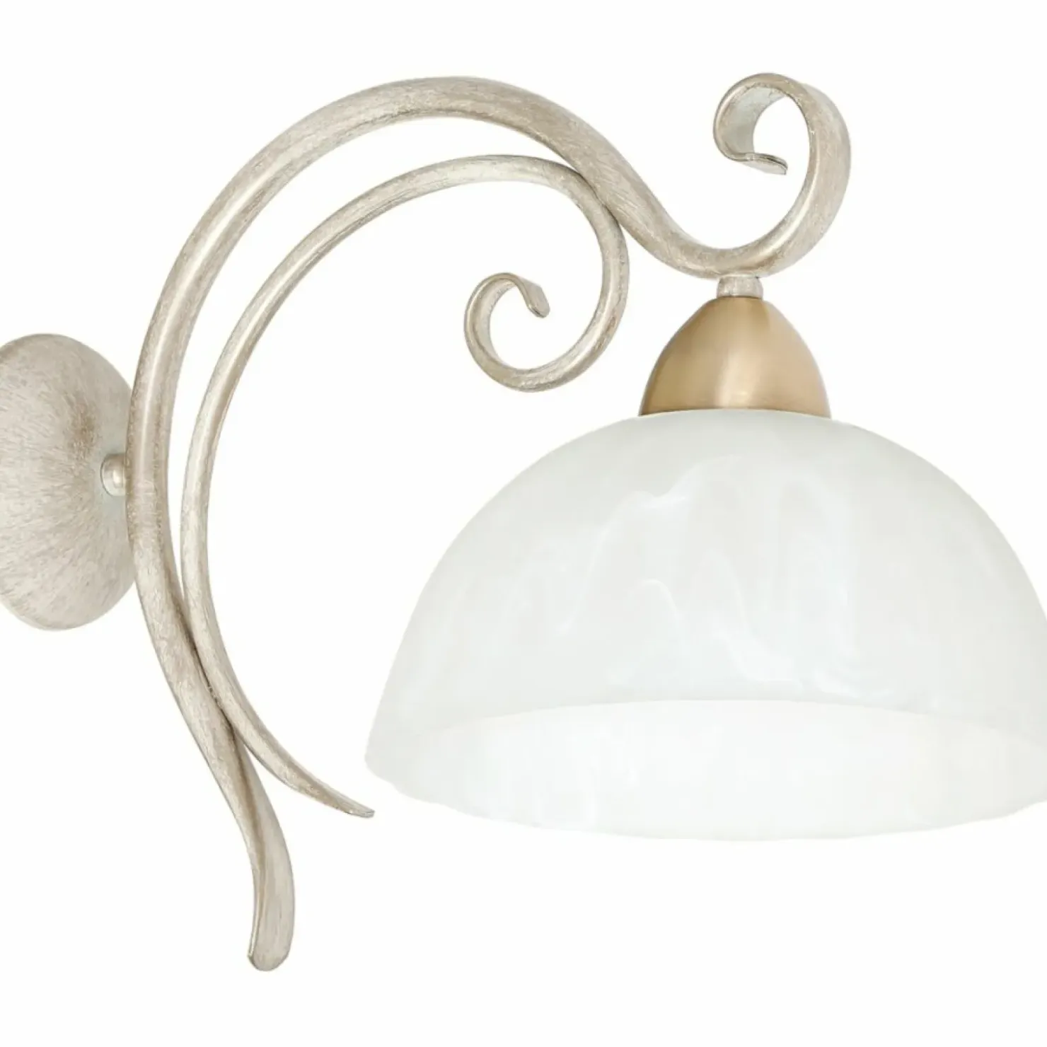 Ozdobna, kremowa lampa ścienna z kloszem LX 5969 AURORA | Kaja*Sklep Kaja Clearance