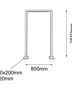 Ozdobna lampa do ogrodu - wysoka ramka 164cm ANT 9932 TAKETA | Kaja*Sklep Kaja Cheap