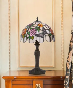 Ozdobna lampa stołowa z solidną podstawą K-G12835 z serii ROSE*Sklep Kaja Cheap