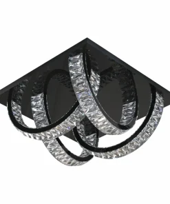 Ozdobna lampa sufitowa LED z kryształkami MX3274-4-3BCT TULA | Kaja*Sklep Kaja Cheap