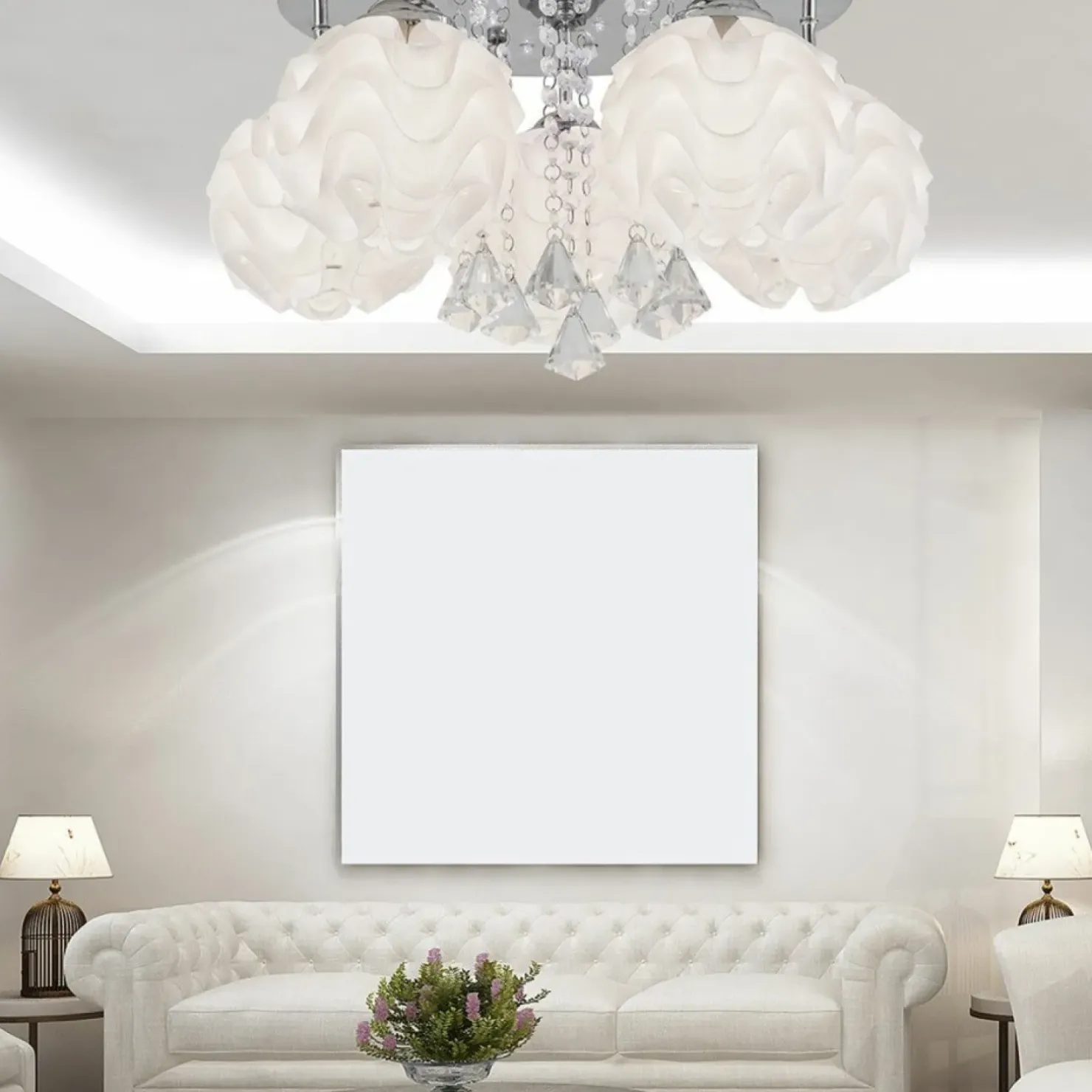 Best Sale Sklep Kaja Ozdobna lampa sufitowa z kryształkami LP-119/5C SADA | Kaja
