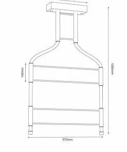 Hot Sklep Kaja Ozdobna lampa w stylu industrialnym 4000K ANT 9058 ALHA S | Kaja
