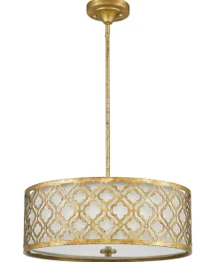 Sale Sklep Kaja Ozdobna lampa wisząca do jadalni GN-ARABELLA-P-L z serii ARABELLA postarzanezłoto