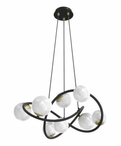 Cheap Sklep Kaja Ozdobna lampa wisząca w stylu molekuł MD4922-8-EBGN NISYRO | Kaja