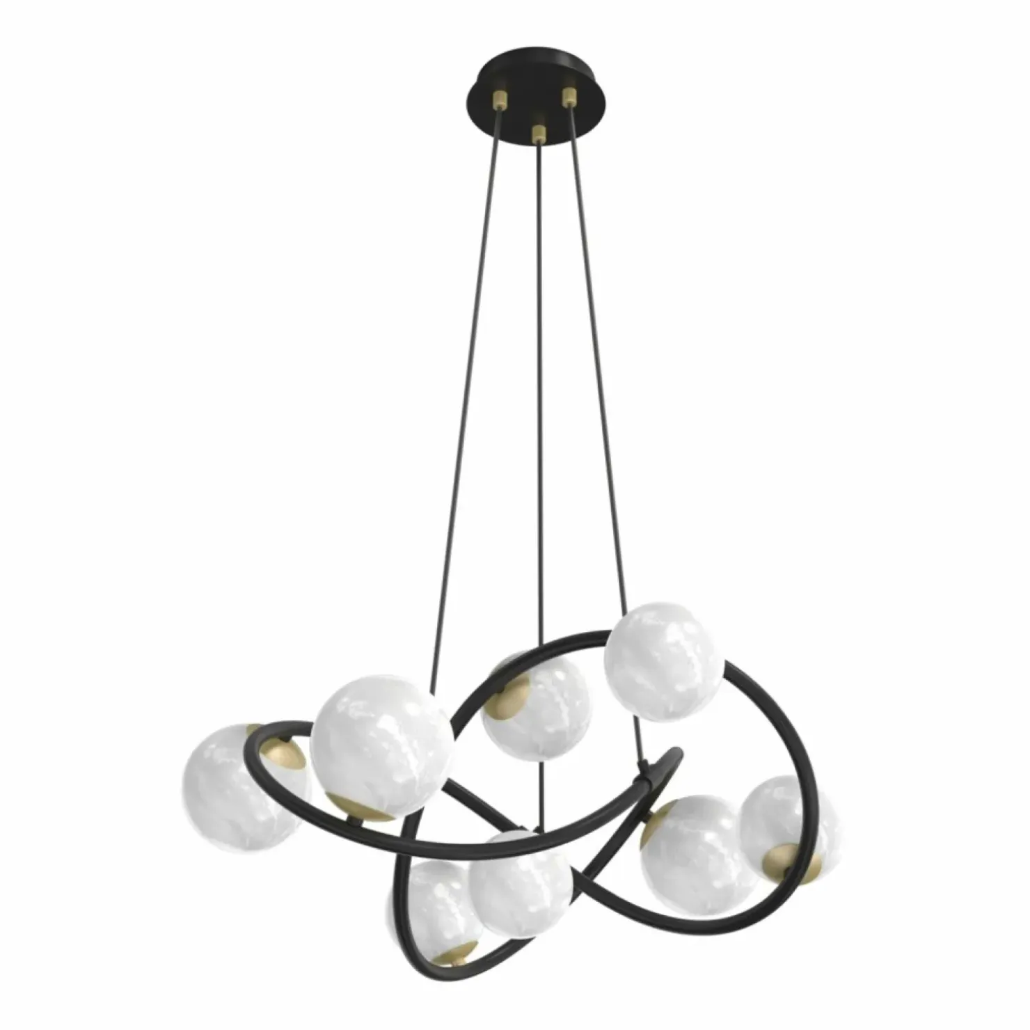 Cheap Sklep Kaja Ozdobna lampa wisząca w stylu molekuł MD4922-8-EBGN NISYRO | Kaja