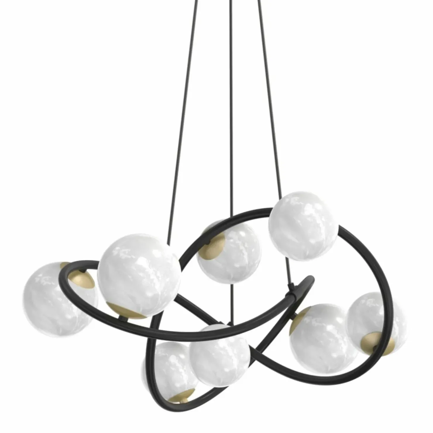 Cheap Sklep Kaja Ozdobna lampa wisząca w stylu molekuł MD4922-8-EBGN NISYRO | Kaja