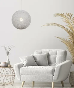 Ozdobna lampa z plecionym abażurem 31-26913 CARUBA | Kaja Oświetlenie*Sklep Kaja Flash Sale