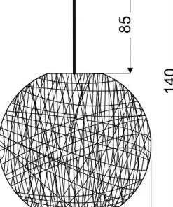 Ozdobna lampa z plecionym abażurem 31-26913 CARUBA | Kaja Oświetlenie*Sklep Kaja Flash Sale