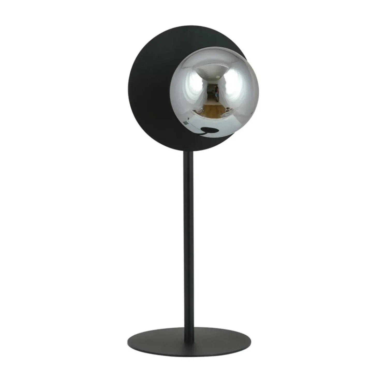 Ozdobna, niesymetryczna lampka stołowa - czarna 1186/LN z serii OSLO*Sklep Kaja Cheap