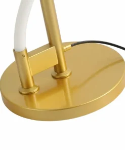 Ozdobna, złota lampa stojąca LED ABR-EOS-G-30W SPIRALI | Kaja*Sklep Kaja Discount