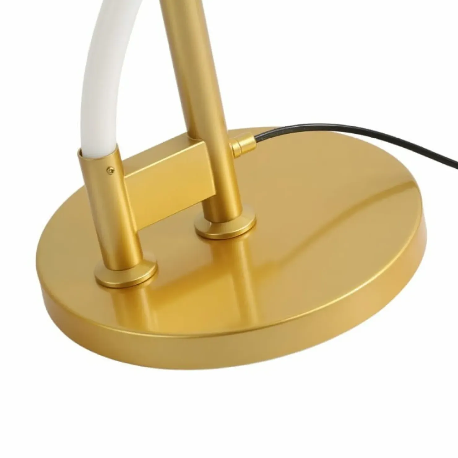 Ozdobna, złota lampa stojąca LED ABR-EOS-G-30W SPIRALI | Kaja*Sklep Kaja Discount