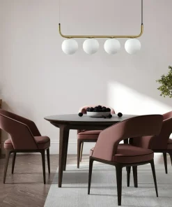 Cheap Sklep Kaja Ozdobna, złota lampa wisząca nad stół LP-005/4L GD ALISA | Kaja