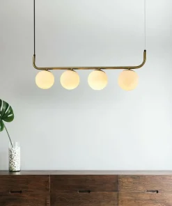 Cheap Sklep Kaja Ozdobna, złota lampa wisząca nad stół LP-005/4L GD ALISA | Kaja