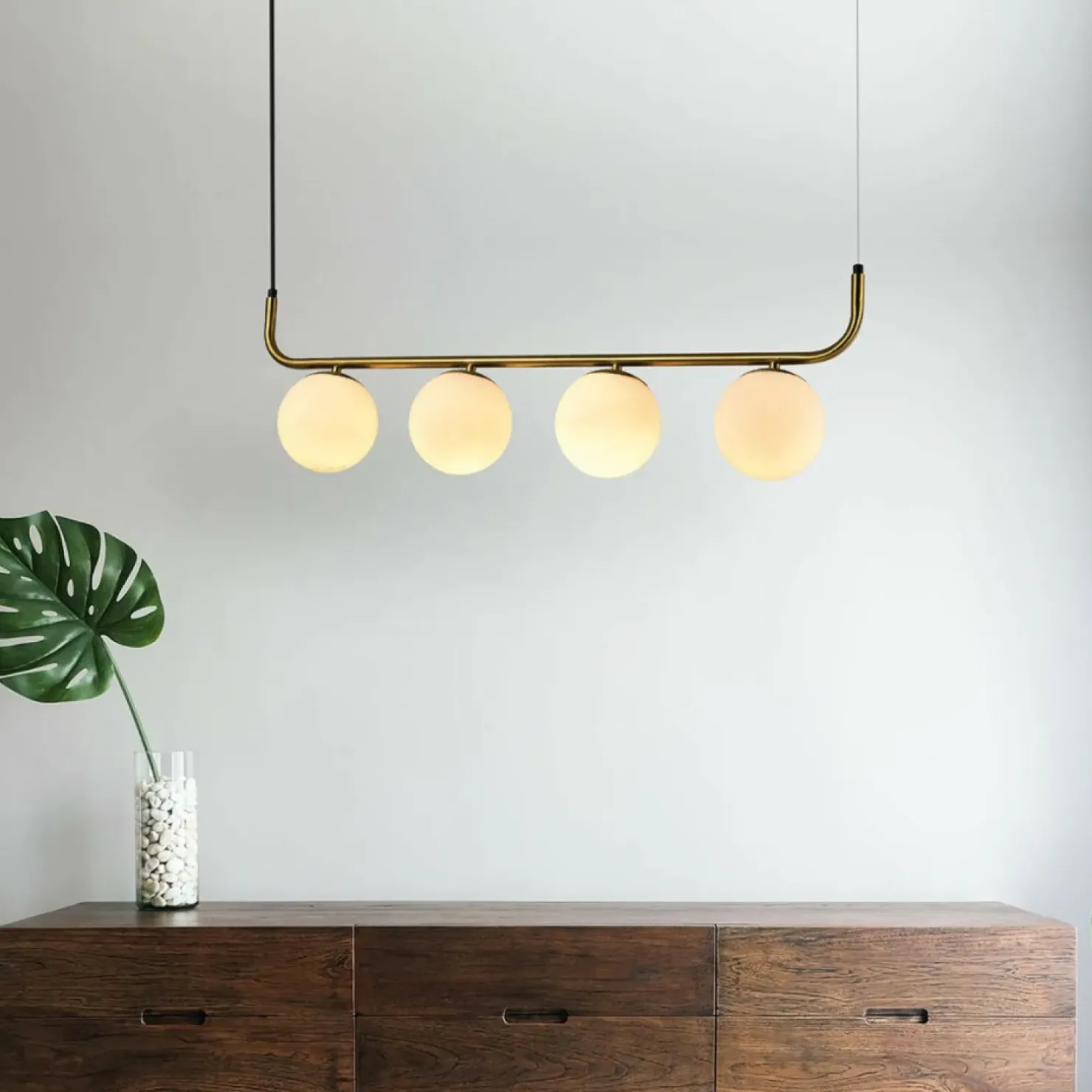 Cheap Sklep Kaja Ozdobna, złota lampa wisząca nad stół LP-005/4L GD ALISA | Kaja