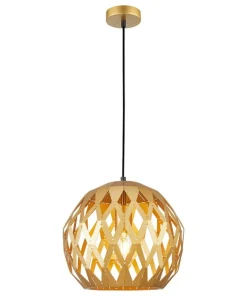 New Sklep Kaja Ozdobna, złota lampa wisząca do sypialni PND-22341-1L-GD z serii HILO złoty