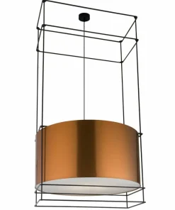 Clearance Sklep Kaja Ozdobny, duży żyrandol w klatce - miedź 145cm ANT 9543 PAA | Kaja