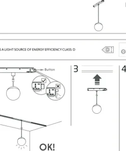 Ozdobny zwis do szyny magnetycznej 1F 10153 LVM LID LED | Kaja*Sklep Kaja Cheap